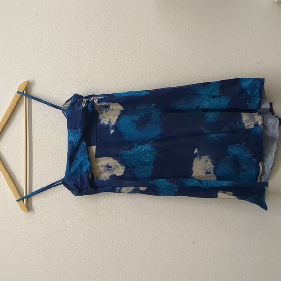 Ann Taylor outlet Blue and Cream Dress size medium - Picture 4 of 4